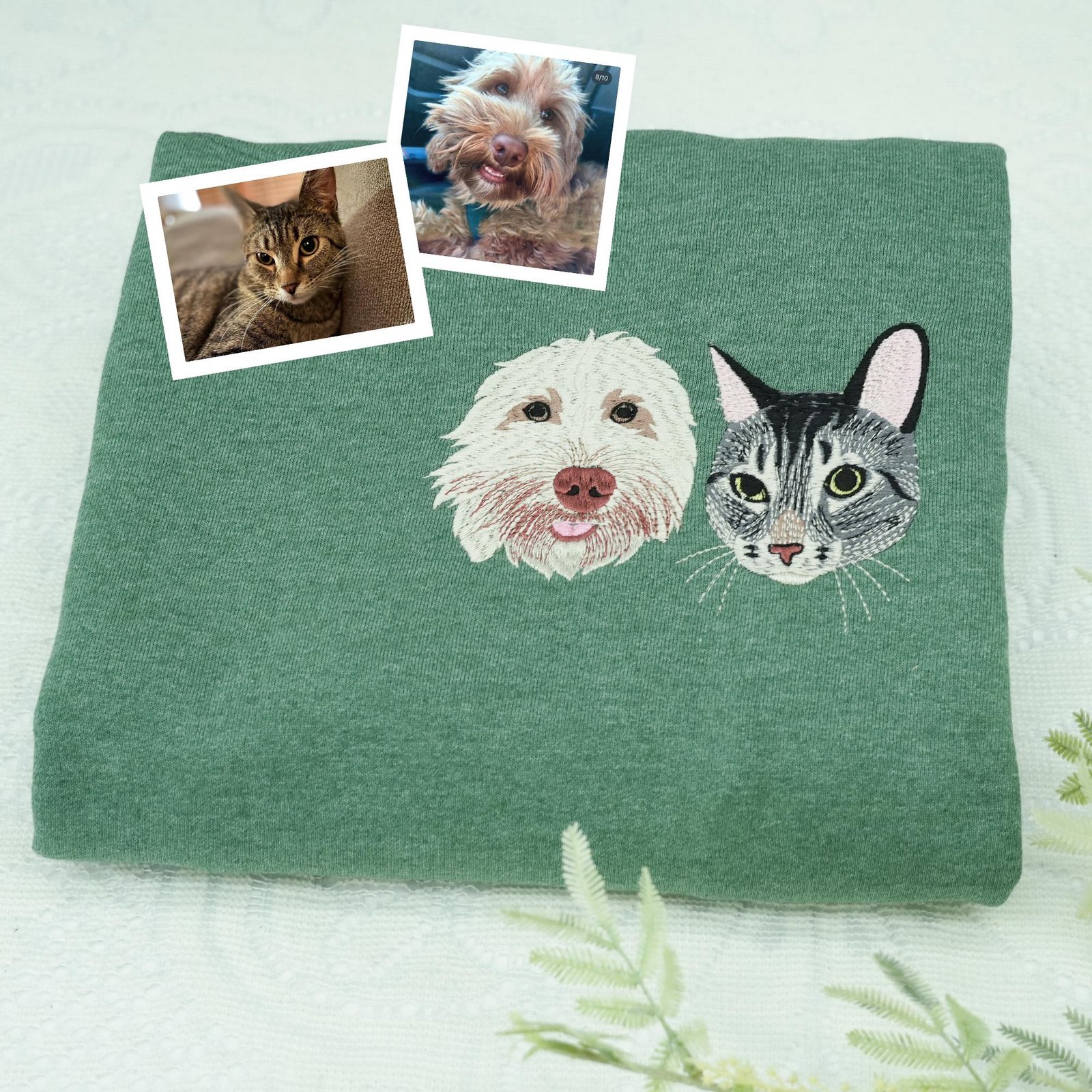 Custom Dog Face Embroidered Sweatshirt - Image 5