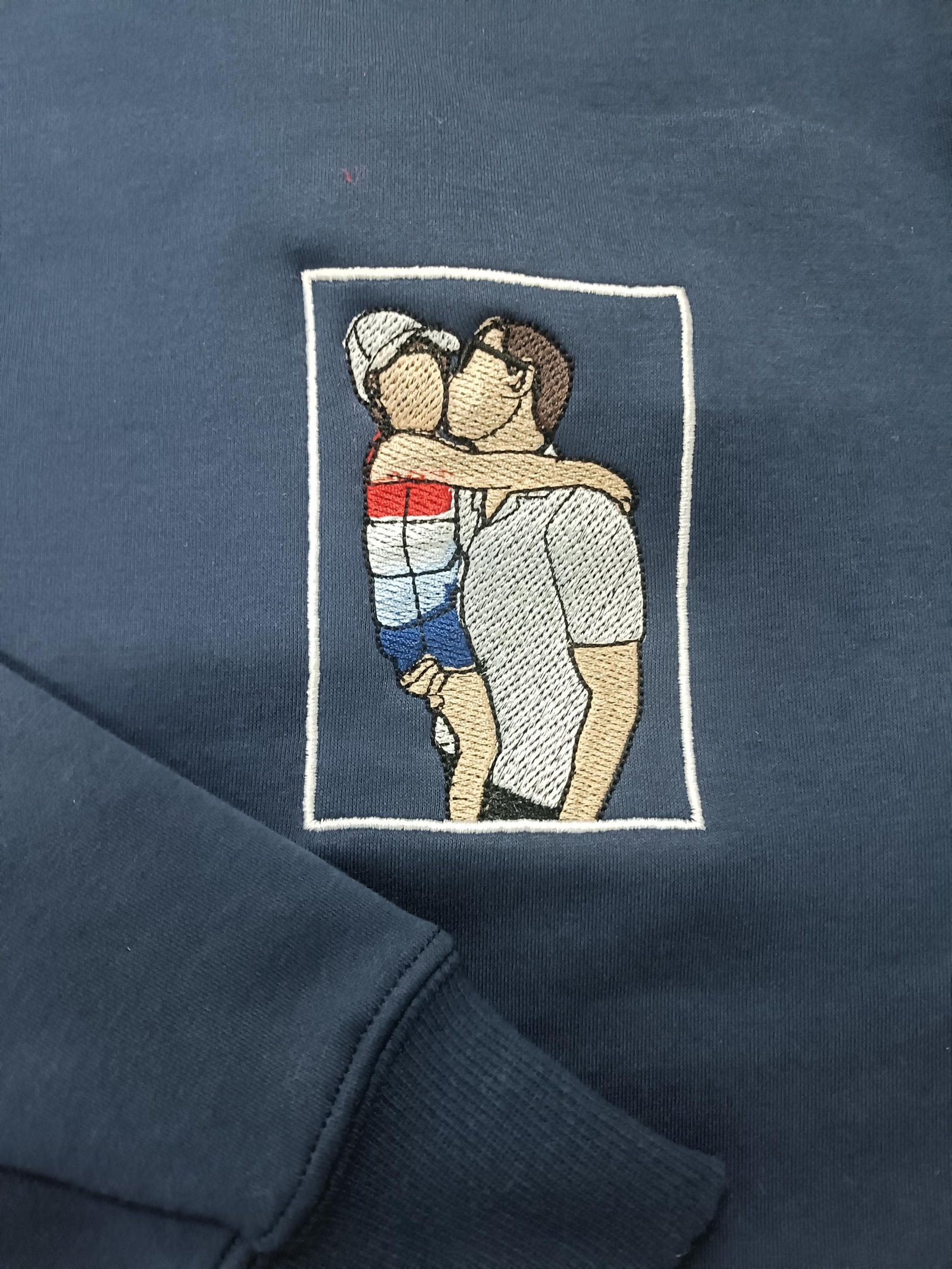 Premium Embroidered Portrait Sweatshirt | Custom Photo Design