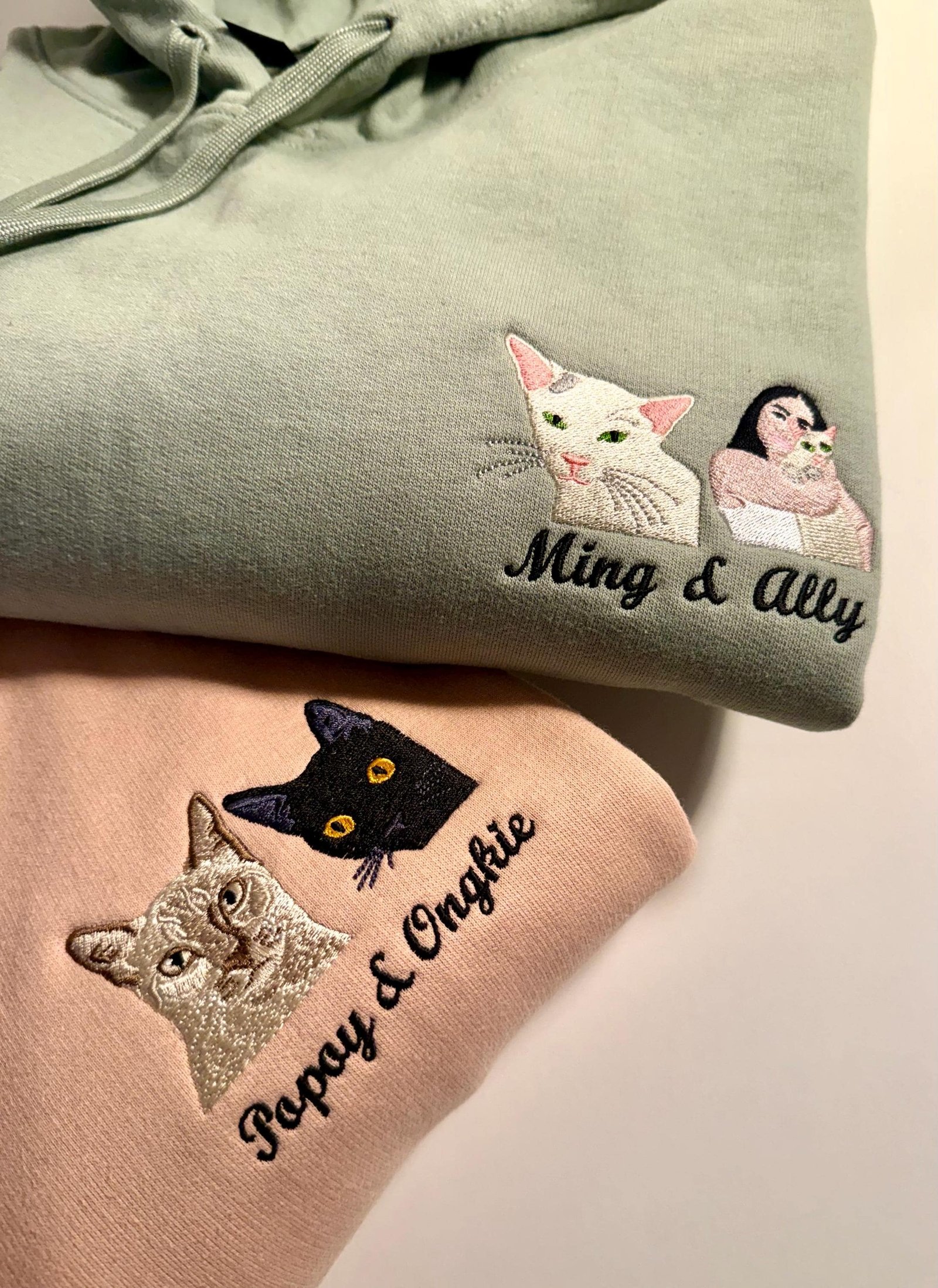 Personalized Pet Sweatshirt | Custom Embroidered Dog Portrait