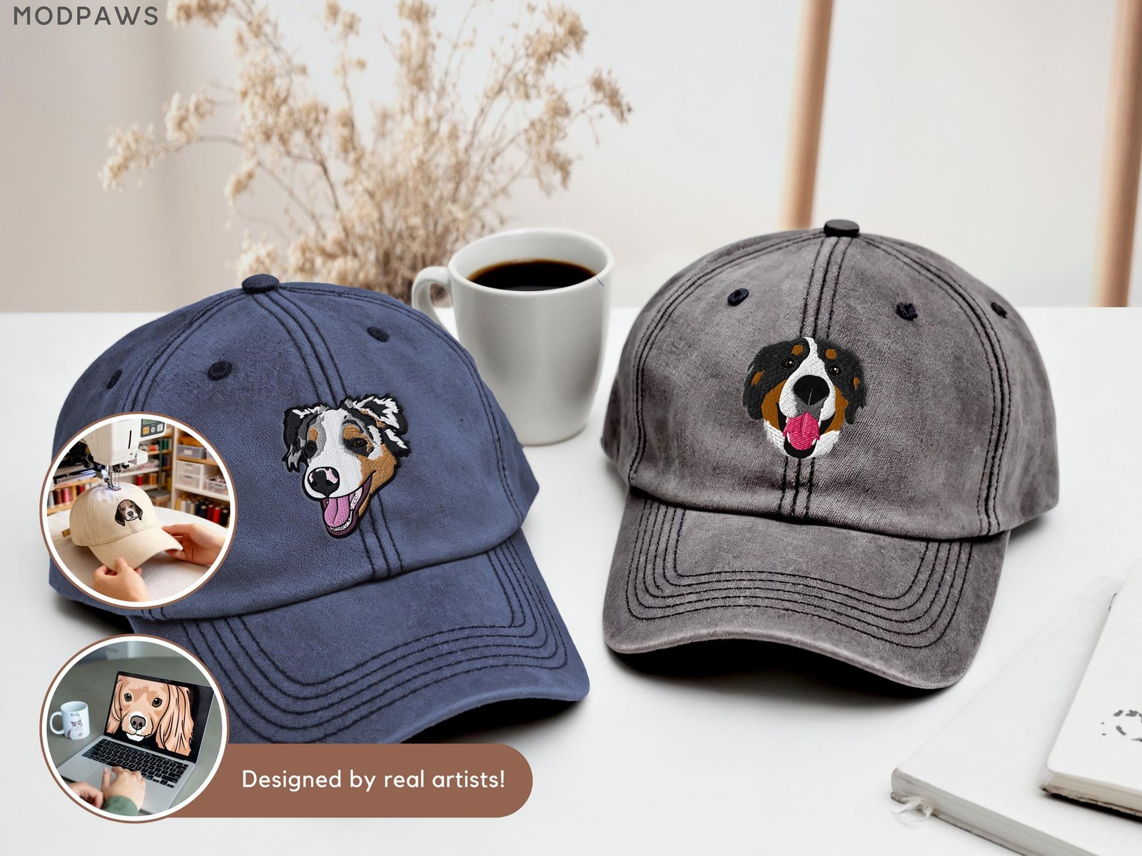 Custom Embroidered Pet Photo Dad Hat | Dog and Cat Baseball Cap - Image 15