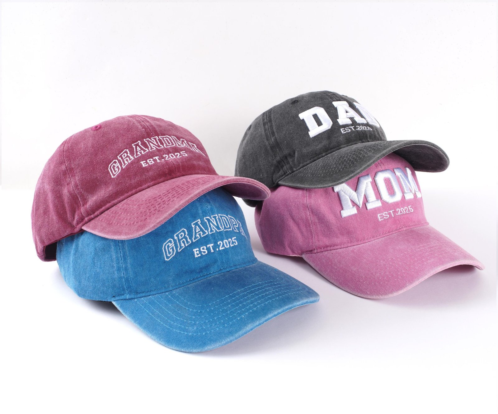 Custom Logo Embroidered Hat | Personalized Vintage Baseball Cap - Image 3