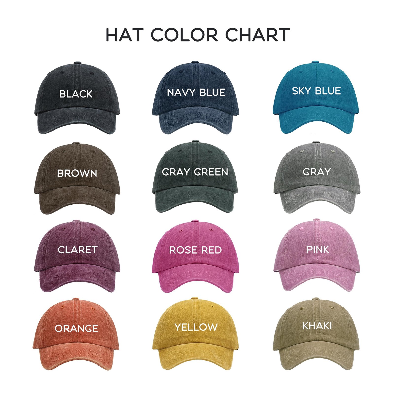 Custom Logo Embroidered Hat | Personalized Vintage Baseball Cap - Image 8