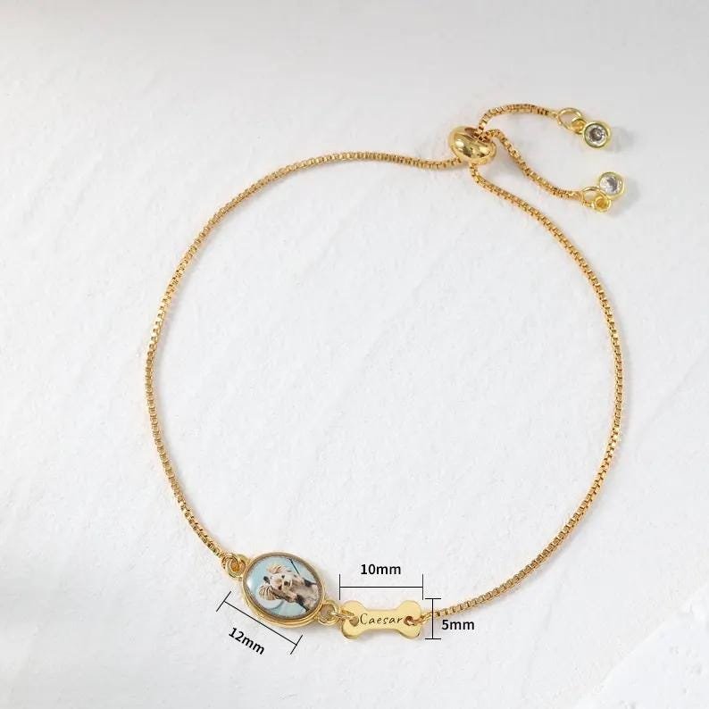 Personalized Pet Photo Bracelet | Custom Memorial Charm Jewelry - Image 3